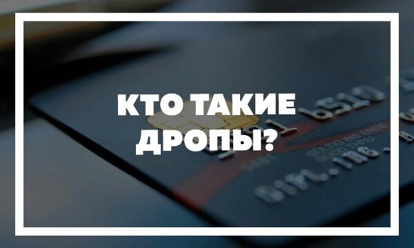 Кто такие дропы и как ими не стать?.