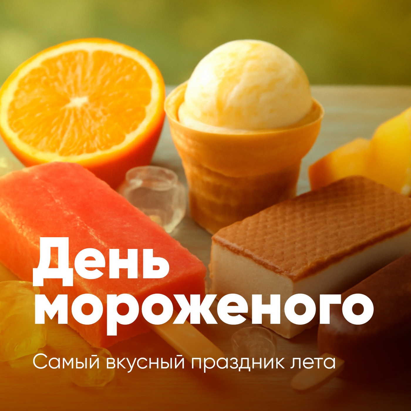 Ура! Сегодня отмечаем самый вкусный праздник лета — День мороженого!.